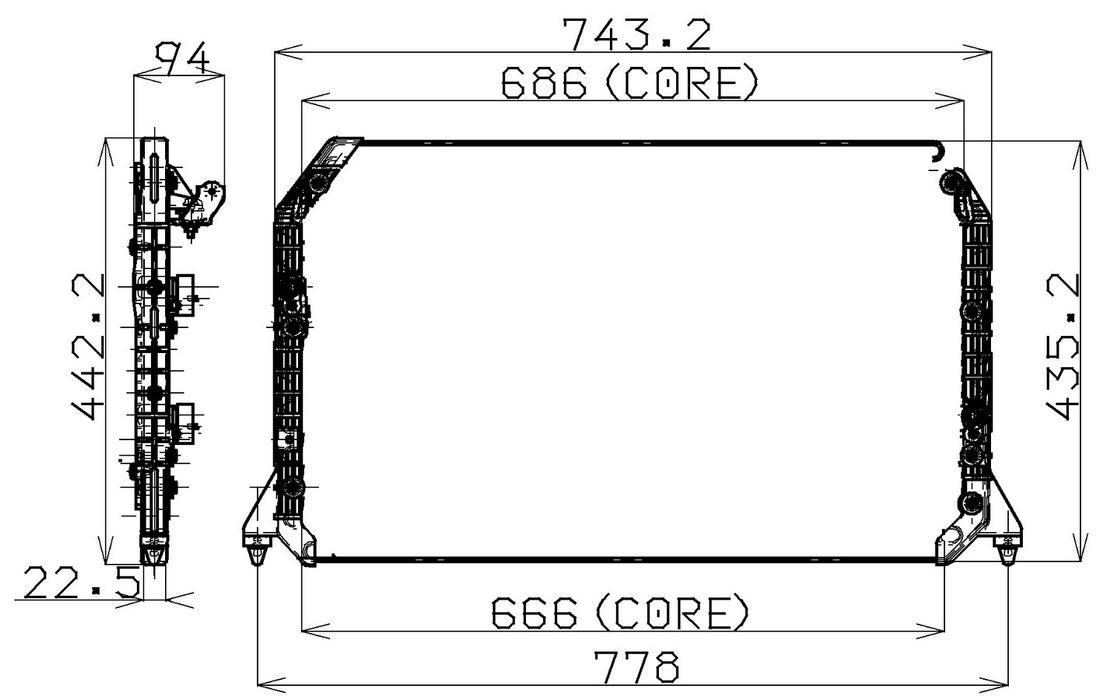 A/C Condenser Denso 477-0100