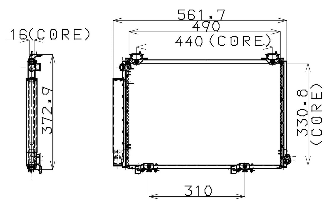 A/C Condenser Denso 477-0502