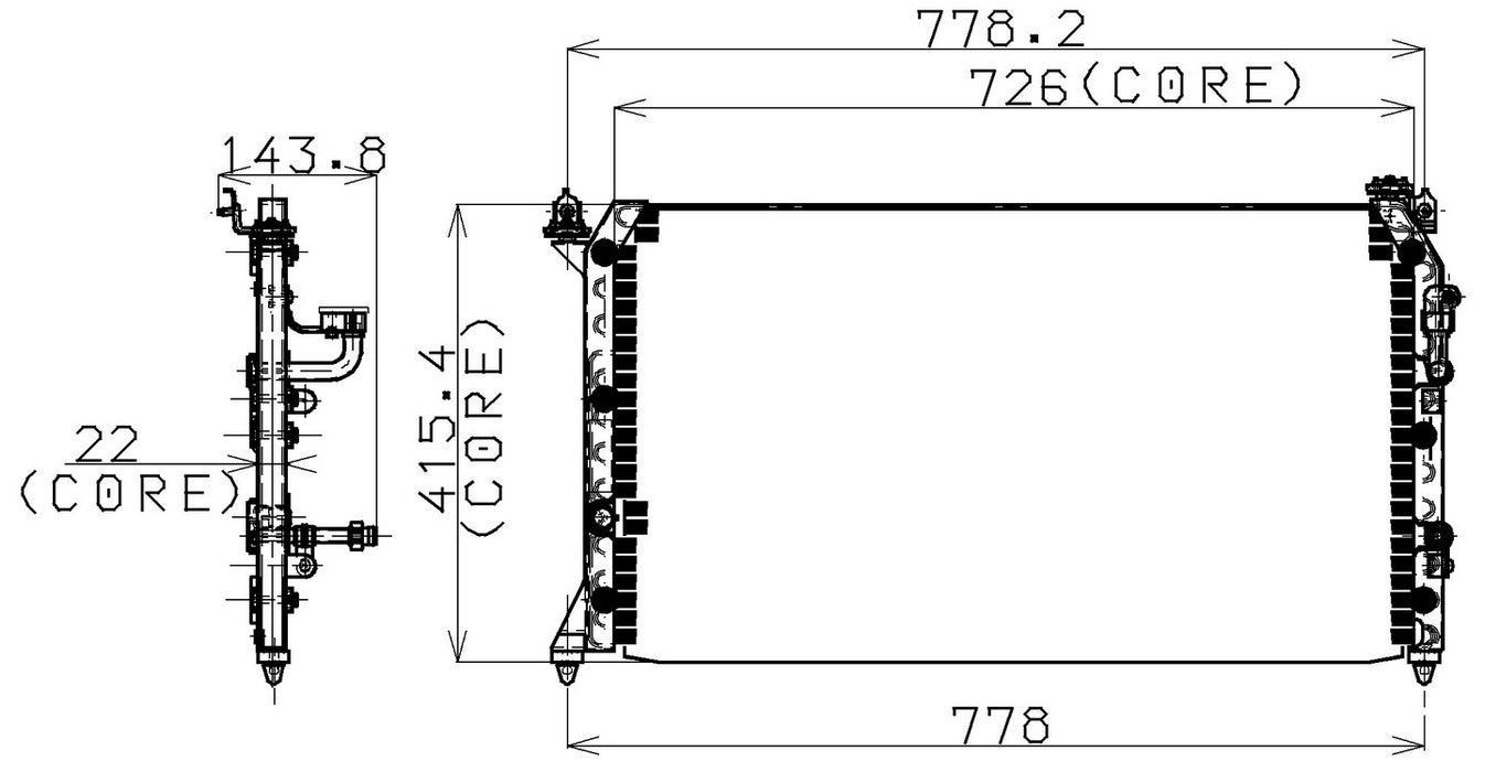 A/C Condenser Denso 477-0511