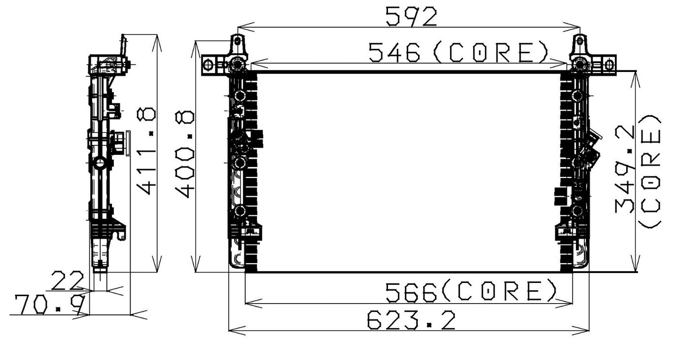 A/C Condenser Denso 477-0514