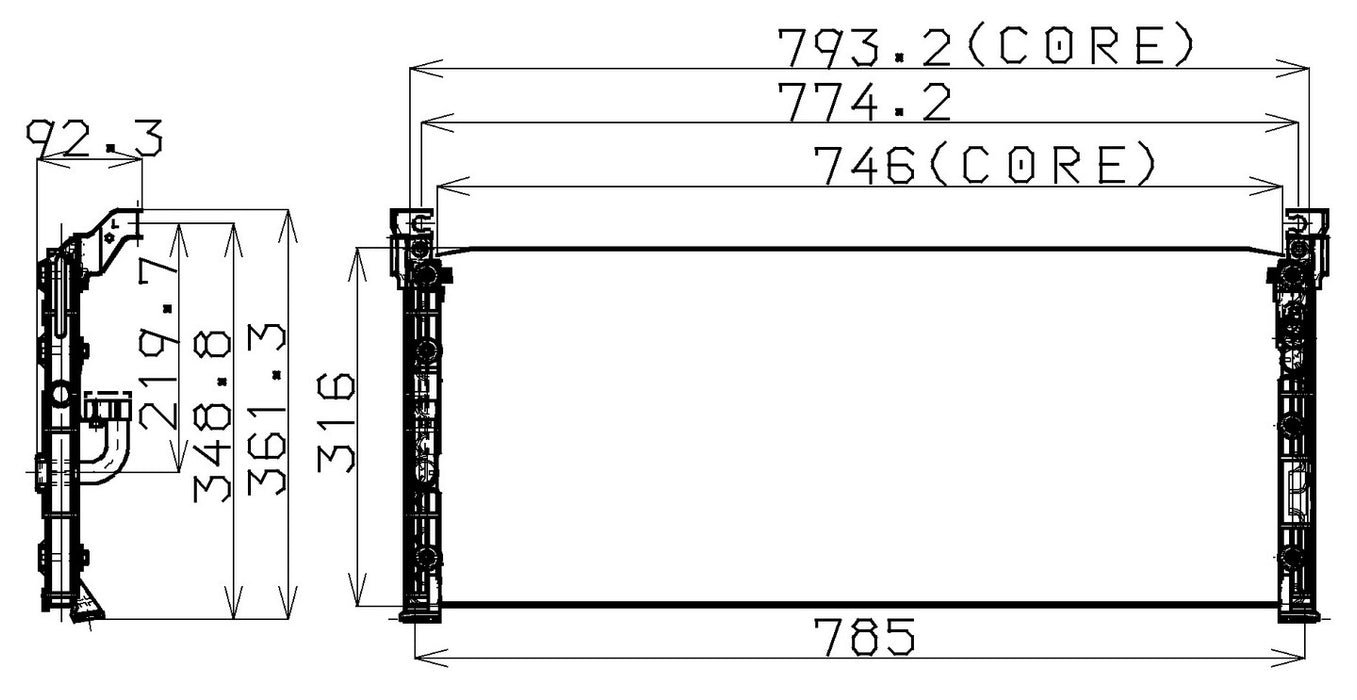 A/C Condenser Denso 477-0515