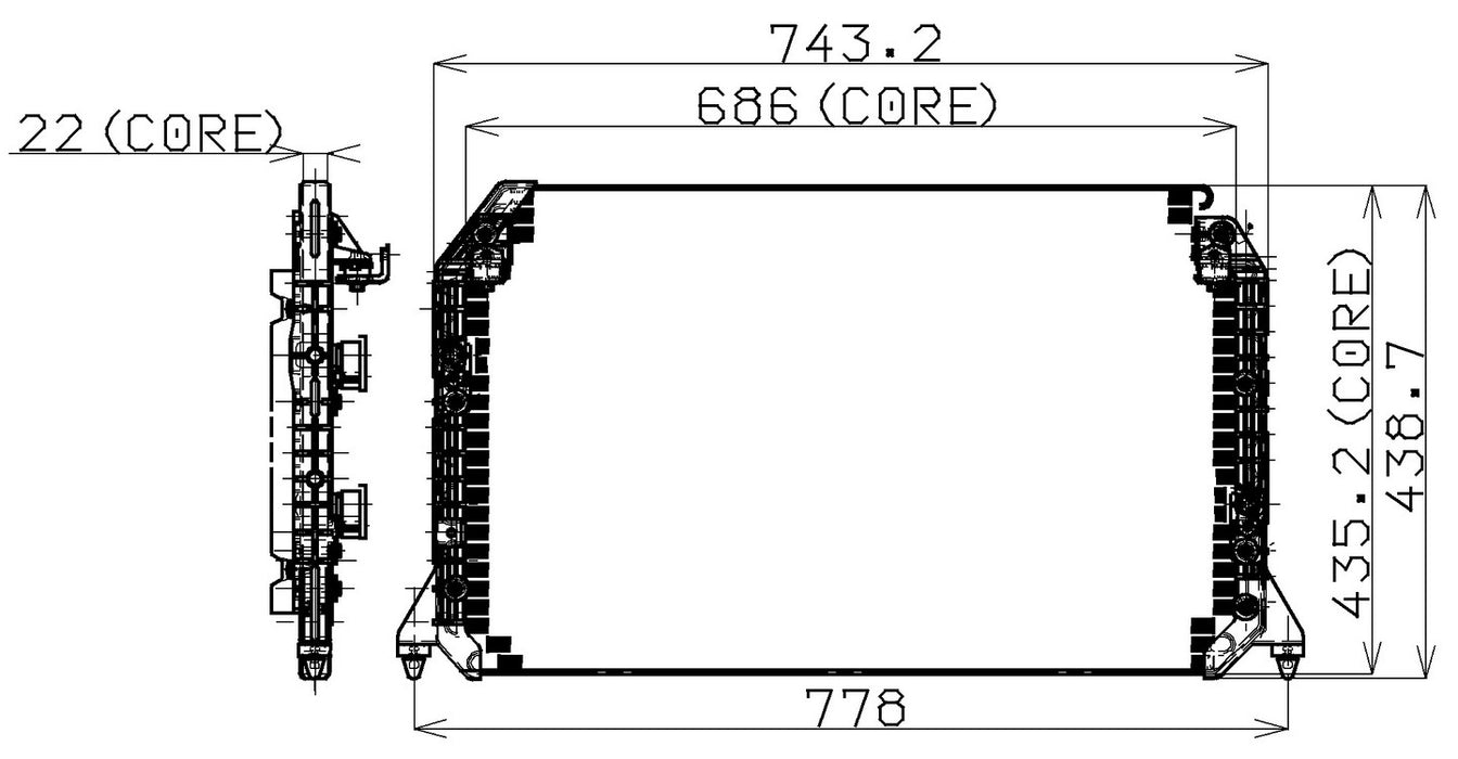 A/C Condenser Denso 477-0544