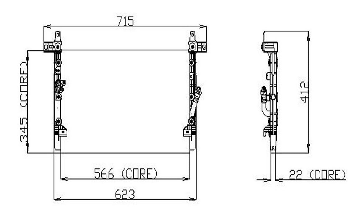 A/C Condenser Denso 477-0565